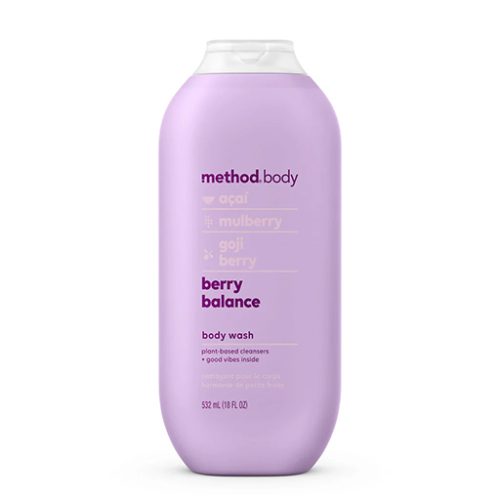 Method Body Wash Berry Balance 18 oz, Paraben Phthalate Free
